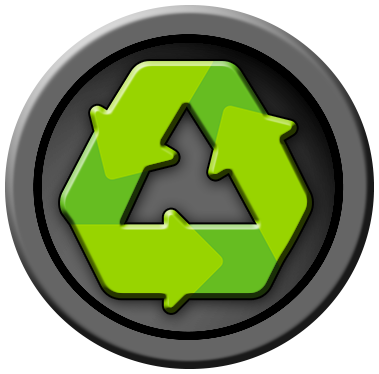 Recycling icon representing our commitment to taking care of the planet.